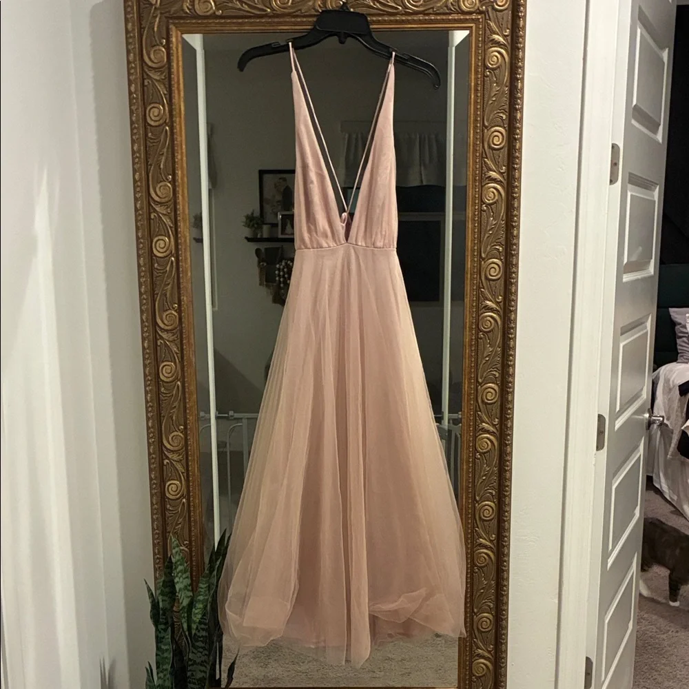 Hello Molly “Kiss the Girl” blush tulle midi - Picture 9 of 12
